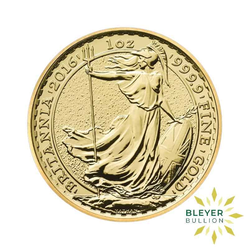 Bleyers Coins 2016 1oz Gold UK Britannia Coin 1