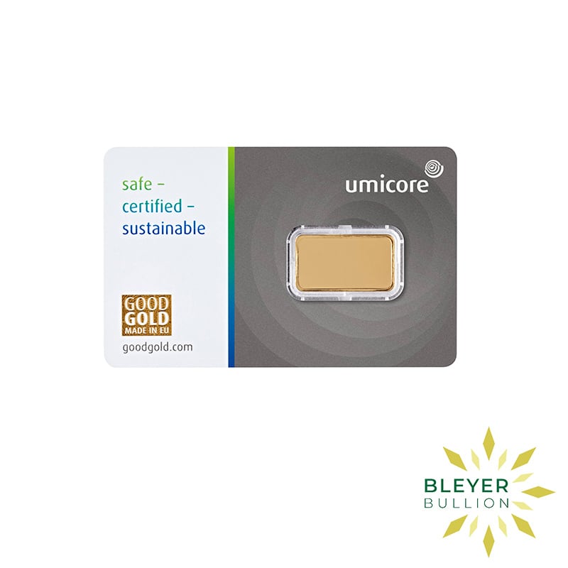Gold Umicore Minted bar 2.5g