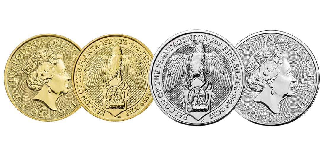 NEW The Royal Mint's Queen's Beast 2019 'Falcon' Coins