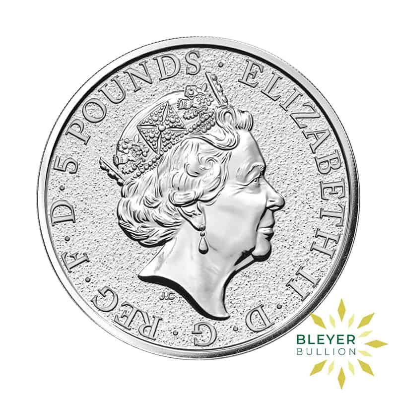 Bleyers Coin 2oz Silver UK Queens Beasts Lion 2016 2