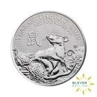 uk lunar rat coin 2020 reverse