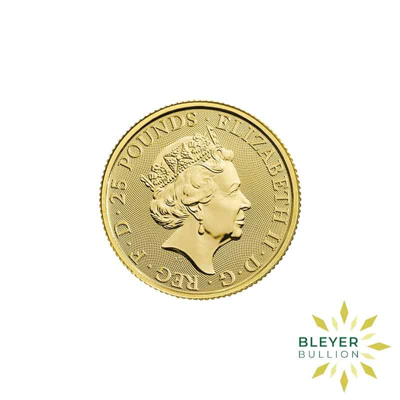 Bleyers Coins 1 4oz Gold UK Queens Beasts Greyhound 2021 2