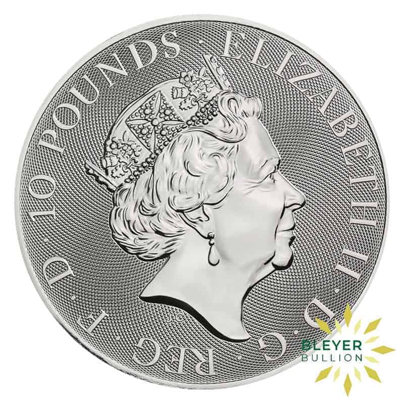 Bleyers Coins 10oz Silver UK Queens Beasts The Falcon of the Plantagenets 2020 2