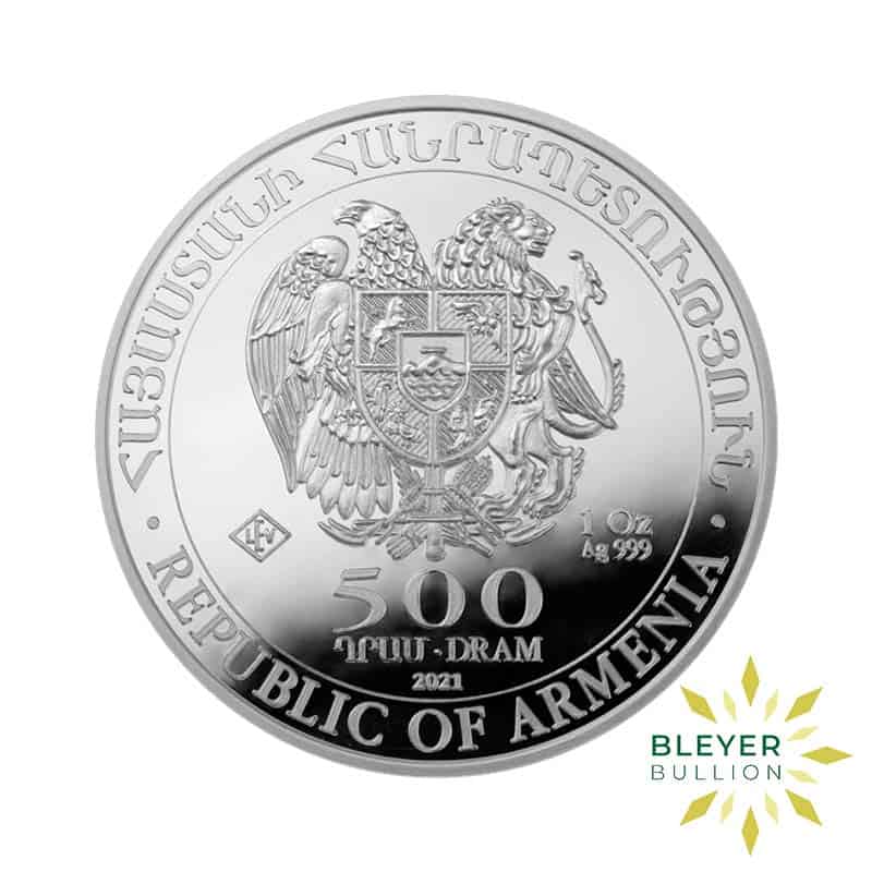 Bleyers Coin 1oz Silver Armenian Noahs Ark Coin 2021 2