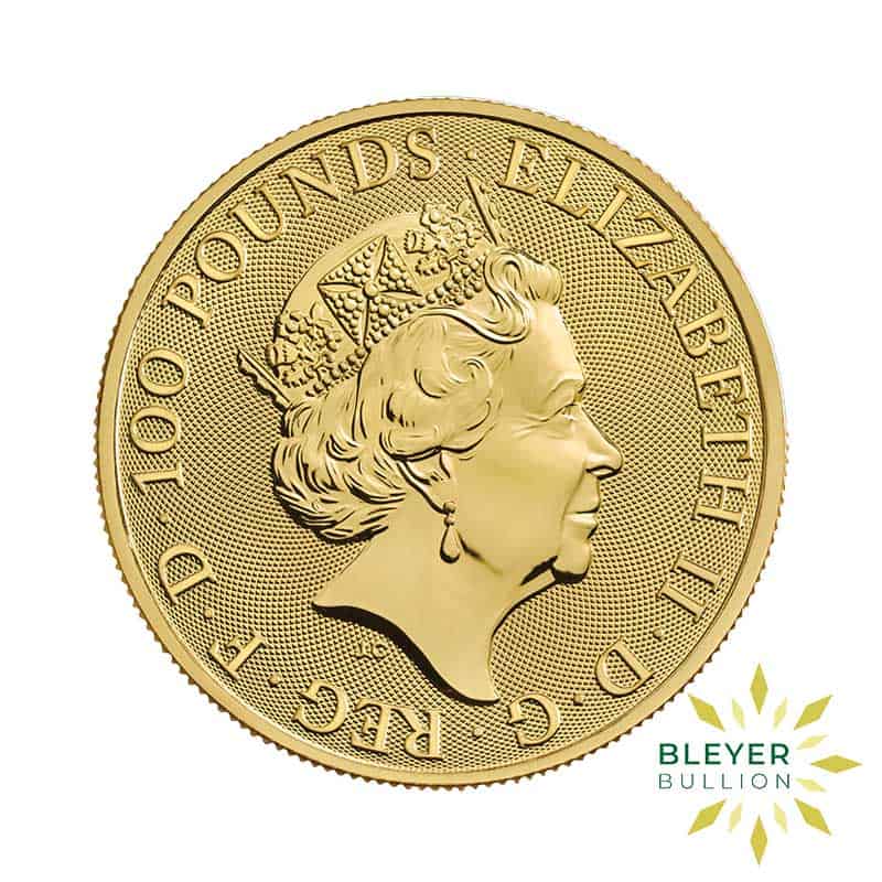 Bleyers Coin 1oz Gold Royal Arms 2021 BACK