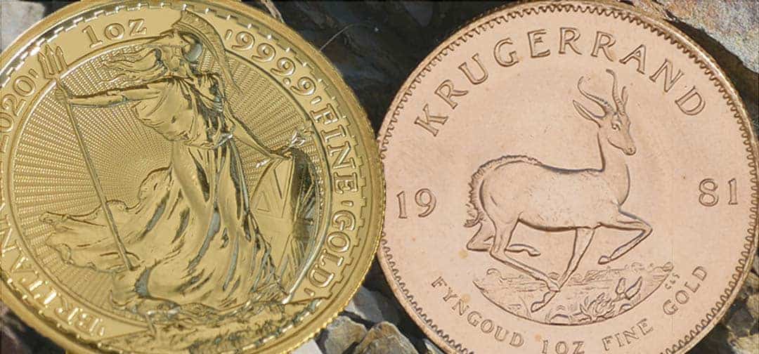 Britannia vs. Krugerrand Coins