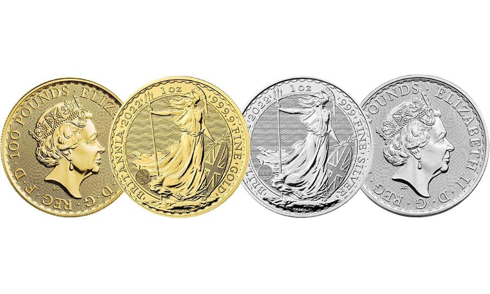 NEW The Royal Mint’s 2022 1 oz Gold & Silver Britannia Coins