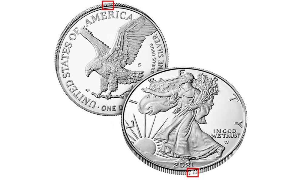 NEW U.S. Mint's 2021 1oz Silver American Eagle Coin, Type II