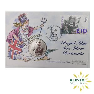 Britannia and £10 stamp