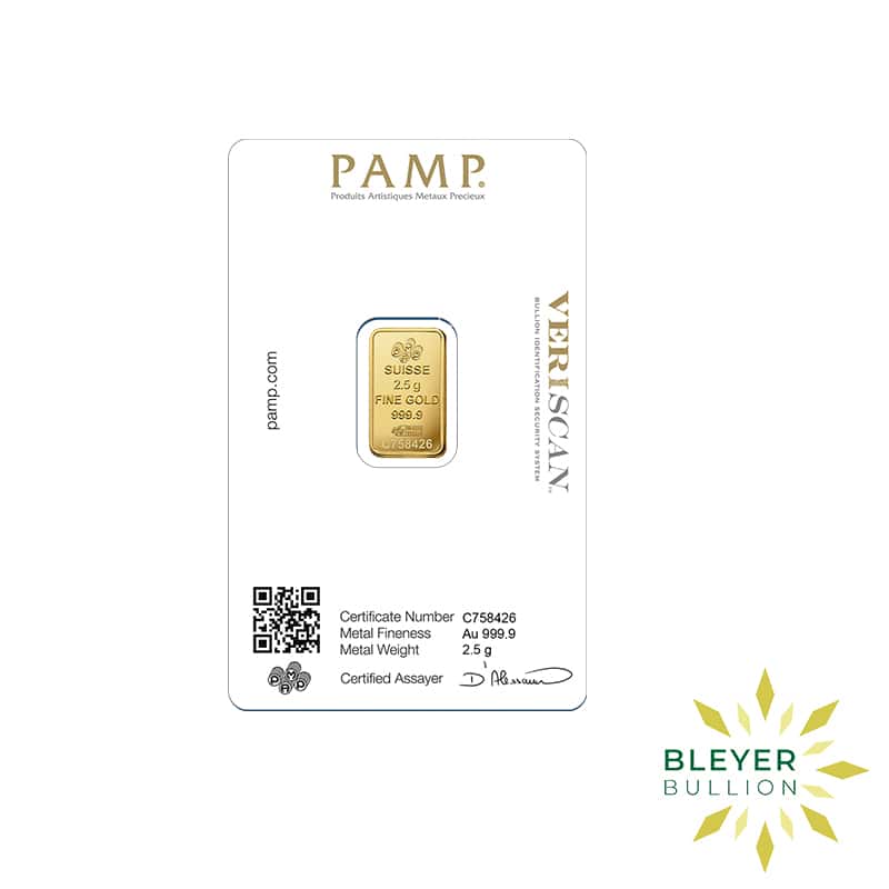 Gold PAMP Fortuna minted bar