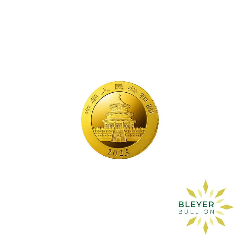 Gold Chinese Panda coin