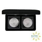 Queen Elizabeth ii and King Charles III 1oz Silver Britannia Coin Set