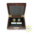 mohur and guinea set open case