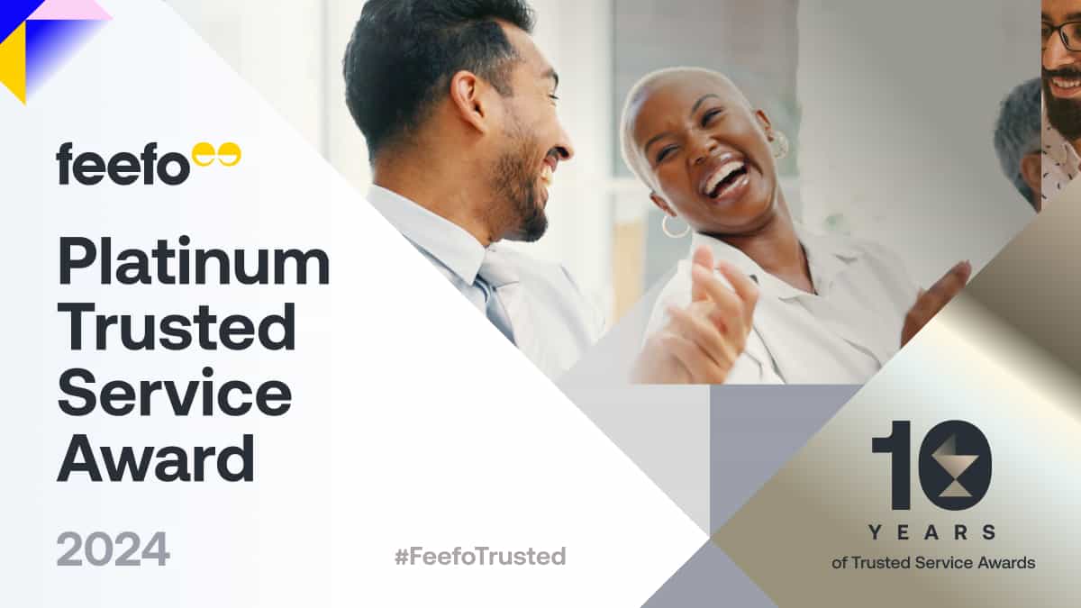 We’ve Won The 2024 Platinum Trusted Service Award!