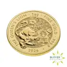 1oz Gold Queens Lion Coin Edge