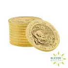 1oz Gold Queens Lion Coin Stack