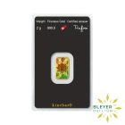 2g Gold Heraeus Minted Kinebar