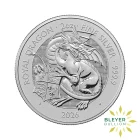 2oz Silver Tudor Dragon 2026 Obverse