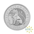 1oz Silver British Lion 2026 Coin Reverse