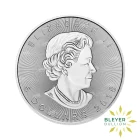 1oz Canadian Maple Double Incuse Silver Coin Obverse