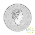 2oz Australian Lunar Series Ox Silver Coin Obverse