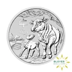 2oz Australian Lunar Series Ox Silver Coin Reverse