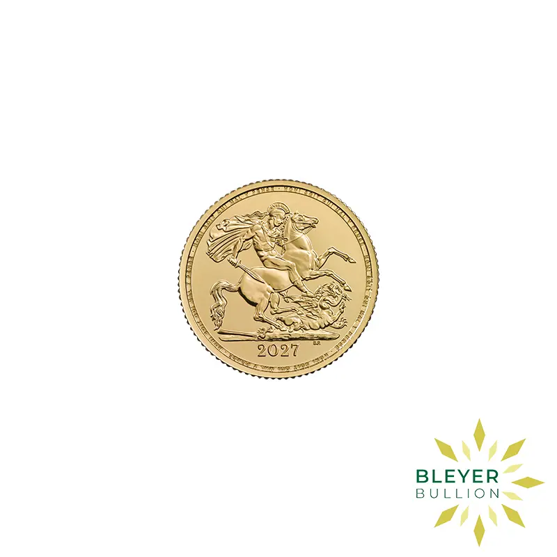 Half Sovereign 2027 Reverse Half Gold Sovereign 2027 Reverse