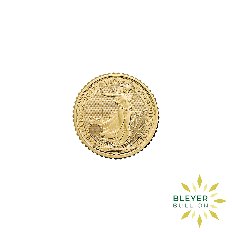 2027 1:10oz Gold Britannia Obverse 2027 1/10oz Gold Britannia Reverse