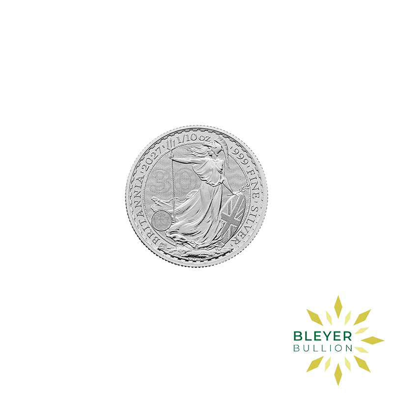 2027 1:10oz Silver Britannia Obverse 2027 1/10oz Silver Britannia Reverse