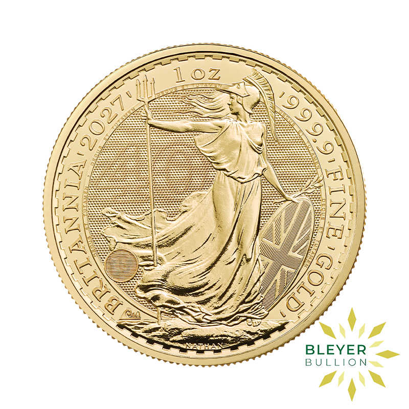 2027 1oz Gold Britannia Obverse 2027 1oz Gold Britannia Reverse