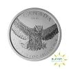 1oz Silver Canadian Birds Of Prey Coin, 2014-2015 (Margin Scheme - Great Horned Owl 2015